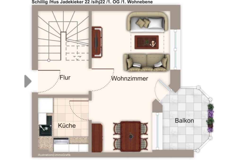 Hus Jadekieker Hus Jadekieker 22 Appartement Schillig Buitenkant foto